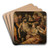 Christ's Entombment by Lambert Van Noort Art Drink Coaster set