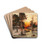 Returning Home At Sunset by Julius Sergius Klever Drink Coasters - set of 4