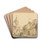 View of Eindhoven from the Northeast by Isaac van Ostade Drink Coasters - set of 4 View of Eindhoven from the Northeast by Isaac van Ostade Drink Coasters - set of 4