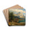 A View of Lake Grundlsee with Backenstein by August Wilhelm Leu Drink Coasters - set of 4
