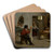 Paraphrase of the Judgement of Paris by Dominik Skuteck Art Drink Coaster set