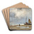 View on the Beach by Johan Hendrik Weissenbruch Art Drink Coaster set View on the Beach by Johan Hendrik Weissenbruch Art Drink Coaster set