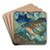 Gebirgslandschaft mit rotem Himmel by August Babberger Art Drink Coaster set