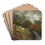 Am Wildbach by Andreas Achenbach Art Drink Coaster set