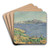 The Gulf of Marseilles Seen from L'Estaque by Paul Czanne Art Drink Coaster set