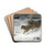 A Pack Of Wolves by Alfred Von Wierusz-Kowalski Drink Coasters - set of 4 A Pack Of Wolves by Alfred Von Wierusz-Kowalski Drink Coasters - set of 4