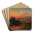 Blick ber Nussdorf by Josef Schwemminger Art Drink Coaster set