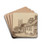 Church and Cottages by Samuel Prout Drink Coasters - set of 4