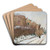 Rue de la Citadelle, Pontoise by Camille Pissarro Art Drink Coaster set