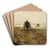 Shell cart by Johan Hendrik Weissenbruch Art Drink Coaster set Shell cart by Johan Hendrik Weissenbruch Art Drink Coaster set