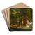 Portrait OfA FamilyIn A Woodland Landscape, With Gypsies And Dancing Dogs by William Redmore Bigg Art Drink Coaster set