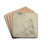 Circe and Ulysses by French School Drink Coasters - set of 4