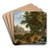 Arcadian Landscape with Saints Peter and John Healing the Lame Man by Jan van Huysum Art Drink Coaster set
