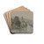 By the Tauber near Wertheim by Friedrich Ernst Morgenstern Drink Coasters - set of 4