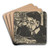 Kopf Merz by Ernst Ludwig Kirchner Art Drink Coaster set
