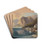 Blick auf Hallstatt by Gustav Barbarini Art Drink Coaster set