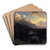 The Rosenlaui Valley with the Wetterhorn by Alexandre Calame Art Drink Coaster set