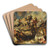 The Amazon Battle by Peter Paul Rubens Art Drink Coaster set