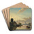 Summer landscape by Jan Jacob Coenraad Spohler Art Drink Coaster set Summer landscape by Jan Jacob Coenraad Spohler Art Drink Coaster set