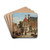 A Dutch Street in Summer by Willem Koekkoek Drink Coasters - set of 4 A Dutch Street in Summer by Willem Koekkoek Drink Coasters - set of 4