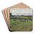 Erntefeld by Max Liebermann Art Drink Coaster set