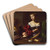 Martha and Mary Magdalene by Caravaggio Art Drink Coaster set