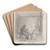 Garnbinding i bryggerhuset, Viky by Adolph Tidemand Art Drink Coaster set Garnbinding i bryggerhuset, Viky by Adolph Tidemand Art Drink Coaster set