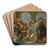 The Continence Of Scipio by Giovanni Battista Gaulli Art Drink Coaster set