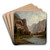 Gates of the Yosemite by Albert Bierstadt Art Drink Coaster set Gates of the Yosemite by Albert Bierstadt Art Drink Coaster set