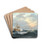En hjuldamper og andre skibe p havet by Anton Melbye Drink Coasters - set of 4 En hjuldamper og andre skibe p havet by Anton Melbye Drink Coasters - set of 4