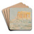 The Parthenon, West Faade by Henry Bacon Art Drink Coaster set