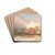 View of Lambeth Palace on Thames by David Cox Drink Coasters - set of 4