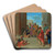 Saints Peter and John Healing the Lame Man by Nicolas Poussin Art Drink Coaster set