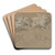 Reclining Sheep in a Landscape by Francesco Londonio Art Drink Coaster set