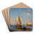La Lagune, Venise by Flix Ziem Art Drink Coaster set