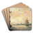 La Seine Prs De Rouen by Johan Barthold Jongkind Art Drink Coaster set