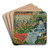 Gabrielle Valtat au jardin by Louis Valtat Art Drink Coaster set Gabrielle Valtat au jardin by Louis Valtat Art Drink Coaster set