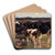 A Shepherd with Cows near a Watering Place by Heinrich Von Zgel Art Drink Coaster set
