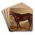 General Monroe in a Stable by Henry Stull Art Drink Coaster set