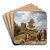 Gypsies in a Landscape by David Teniers The Younger Art Drink Coaster set