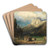 Gebirgslandschaft by August Wilhelm Leu Art Drink Coaster set