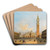 A view of St Marks Square and the Campanile by Carlo Grubacs Art Drink Coaster set