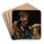 Girl with a dove by Roberto Fontana Art Drink Coaster set