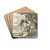 Venus en Adonis in gesprek by Gerard ter Borch Drink Coasters - set of 4