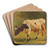 Stier by Friedrich Voltz Art Drink Coaster set