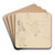Ballet Dancers Rehearsing by Edgar Degas Art Drink Coaster set