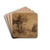 Noah pflanzt Weinberge (1. Mose 9, 20) by Johann Wilhelm Schirmer Drink Coasters - set of 4 Noah pflanzt Weinberge (1. Mose 9, 20) by Johann Wilhelm Schirmer Drink Coasters - set of 4