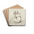 Two Children Embracing by George Romney Drink Coasters - set of 4