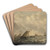 River View by Abraham van Beyeren Art Drink Coaster set River View by Abraham van Beyeren Art Drink Coaster set