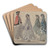 Four Women at Trouville by Eugne Boudin Art Drink Coaster set